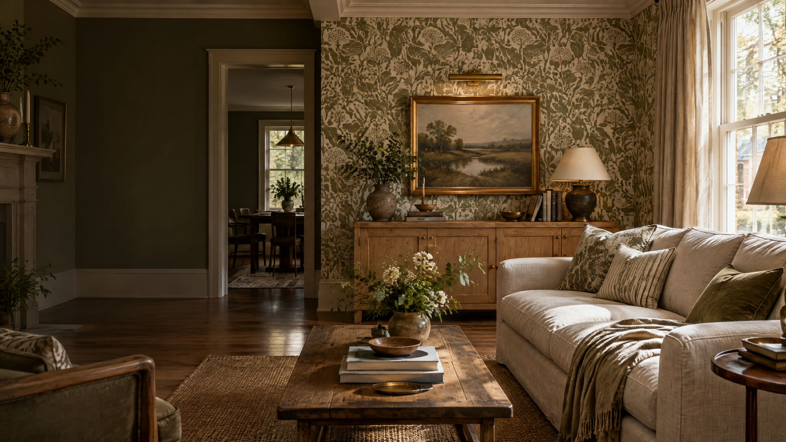 Platinum interior featuring professionally installed luxury wallpaper by Pontiac Styles